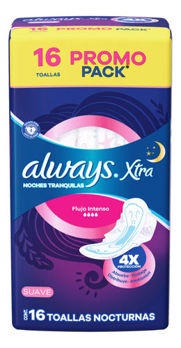 Always Xtra Nocturna Suave Feminine Wipes Pack 1