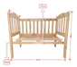 Solid Pine 120x60cm Crib 4