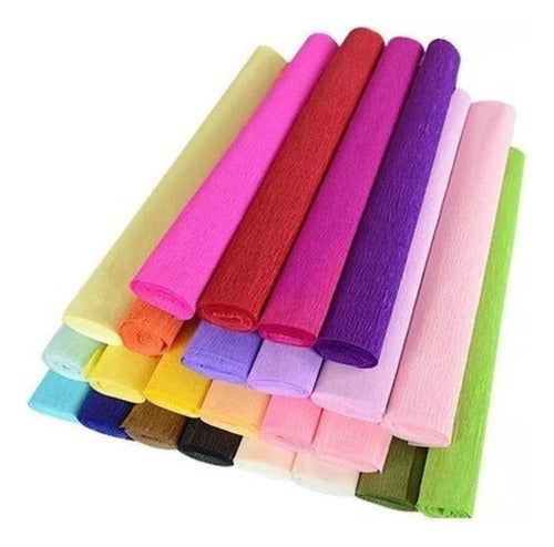 Stendy Premium Quality Colored Crepe Paper 50x200 Pack of 10 Units 1