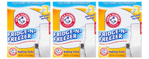 Arm & Hammer Absorbs and Eliminates Odors Fridges Baking Soda X3 0