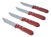 Kitchen Plus Cuchillos De Asado Set X4 Acero Inoxidable Mango De Madera 0