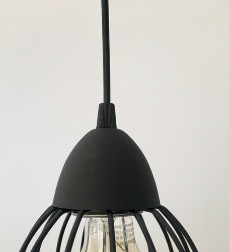 Estilo OK Hanging Cage Pendant Light 13 Cm Black/White LED Compatible 2