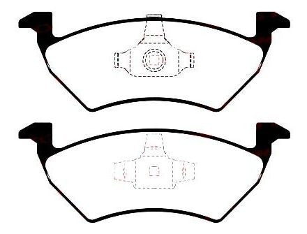 Pastillas De Freno Delant Volkwagen Gol G5 2010-  Sistema At 1