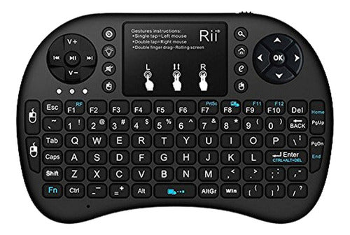 Mini Teclado Inalámbrico C/mouse Alfombrilla Rii I8 2.4ghz 0