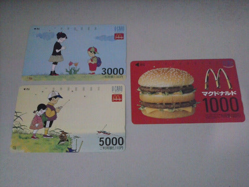 Cartão Telefônico - Lote Japão - ( Mc Donald's ) - 3 Cartões 0