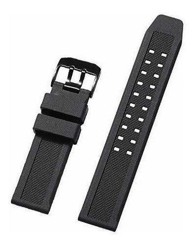 IStrap Replacement For Luminox Silicone Watch Band 23mm Black 7