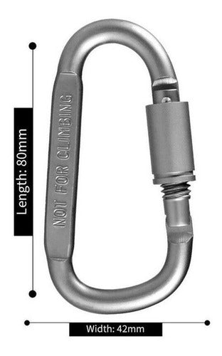 Eleventech Carabiner Keychain with Locking Buckle 3