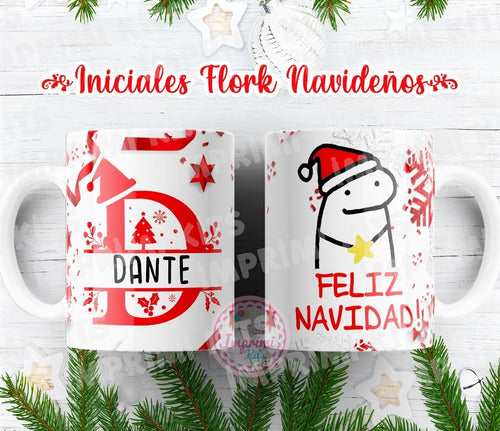 Imprimi Kits Plantillas Tazas Navidad Flork Alfabeto Diseño Sublimar 4