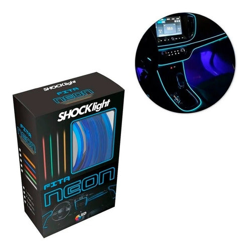 Fita De Led Luz Interna Neon Azul 5 Metros Shocklight 1