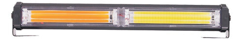Lux LED Lighting Rectangular COB White and Amber 30W Auxiliary Bar LED Light 0