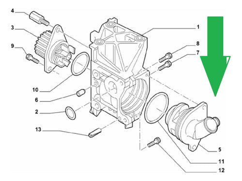 Expoyer Water Pump Connector for Peugeot 206 207 Partner Qubo 1.4 1