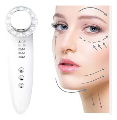 Masajeador Ultrasonico Facial Fototerapia Antiarrugas Acné 4