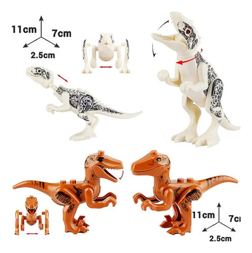 Muñeco Dinosaurio Indominus Rex Para Armar 11x8cm 7pzs 1