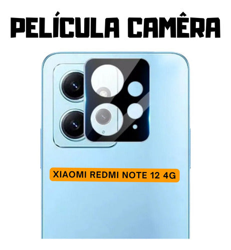 3in1 Xiaomi Redmi Note 12 Película + Capa + Película Câmera 4