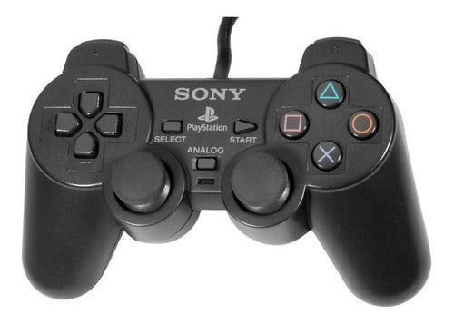 Controle Joystick Sony Playstation Dualshock 2 Black 0