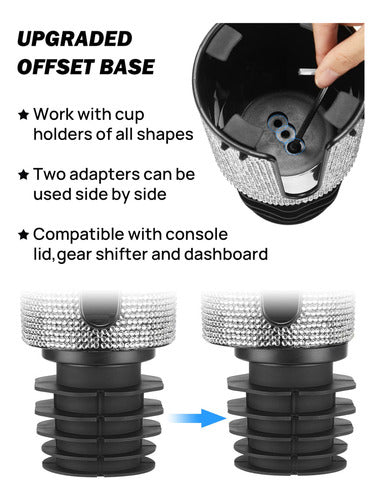 Joytutus Expansor De Portavasos De Automvil Mejorado Con Bas 3