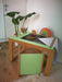 Drawing Table and Chair Set MDF Raw -Unpainted- with Paper Roll 5