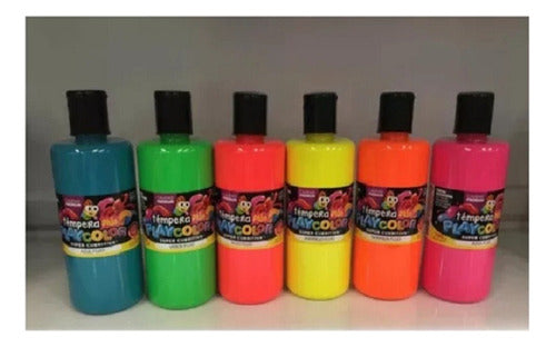 PlayColor Tempera Fluo Botella 750 Grs 2