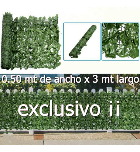 Cimarron Plastic Artificial Leaf Fence for Garden - 3 Meters 1