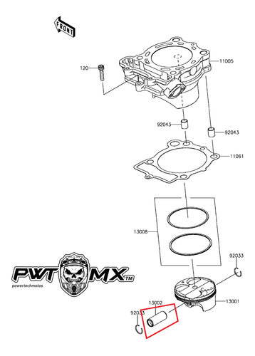 Kawasaki Piston Pin KXF 250 2021 - 2024 1