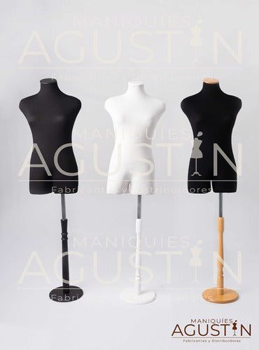 Maniquies Agustin Busto Modista Con Entre Piernas Base De Madera 1