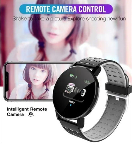 Smartwatch 119+ Plus Intelligent Watch with Blood Pressure Oximeter 20