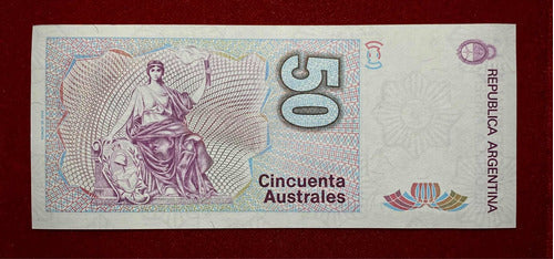 Billete 50 Australes Reposición Bottero 2833 Sin Circular 1