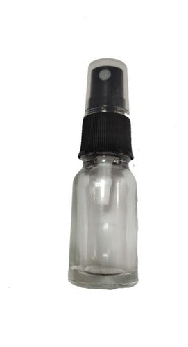 Frasco De Vidrio Transparente De 10ml Tapa C/spray Pack X50 0