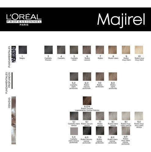 Majirel L'Oréal Professionnel Permanent Hair Color Cream with Oxidizing Cream 75 mL x6 3