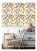 Blooming Wall Multicolor Beige Peony Daisy Wallpaper 1