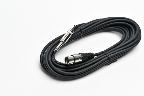 Pro Audio Professional Mono Plug to Canon XLR Female Cable 7.6 M 0