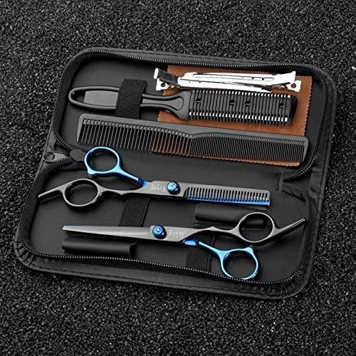 Hair Scissors Thinning Shears Set, Fcysy Professional Hair Cutting Kit 4