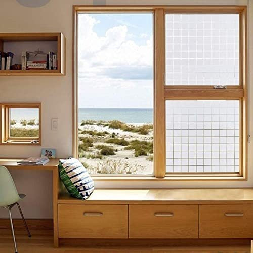 Viseeko Frosted Window Privacy Film Squares for Glass 0.44 x 2m 1