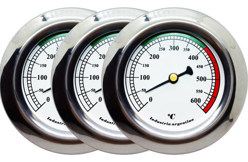 GSA Thermometer Dial Temperature Gauge for Oven Door - Set of 3 Units 0