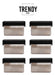 Trendy Store Set X6 Contenedores Tapa Negra 400cc Hermetico Lavable Trend 5