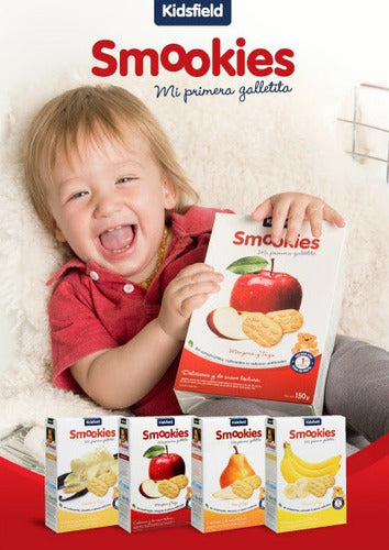 Smookies Baby 150gr Snack Bebe Saludable Pack X4 1