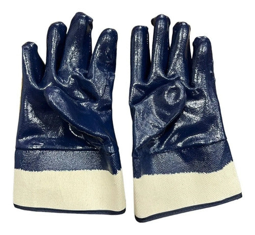 Duty Blue Nitrile Glove with Elastic Cuff 2