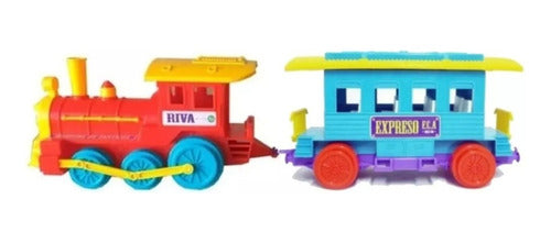 Calesita Train Locomotive with Free Running Wagon 0