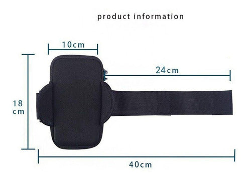 Tu Bazar Virtual UY Estuche Porta Celular Brazalete Brazo Correr Bici Caminar 2