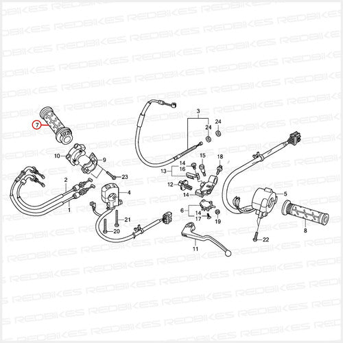 Puño Acelerador Honda Cbr 600 1000 Rr Original Japon A1 2