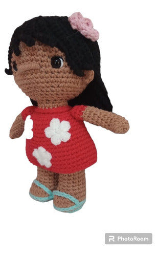 Makurumis Tejidos Combo Amigurumi De Lilo, Stitch Y Trapos A Crochet 1