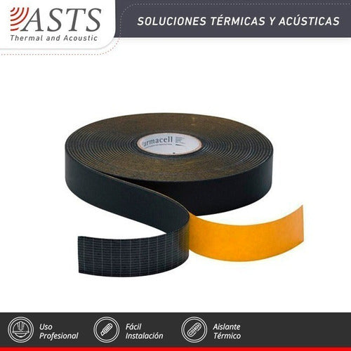 Cinta Aislante Espuma Elastomérica Tipo Armaflex 50mm X 15m 2