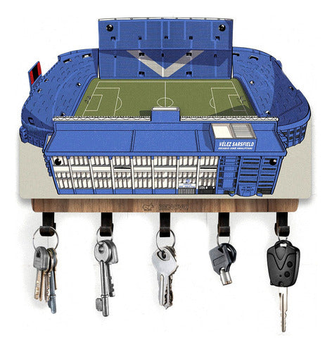 Renovo Stadium Vélez Sarsfield José Amalfitani Key Holder and Shelf 0