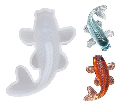 Doctor Glitter Koi Fish Silicone Mold 0