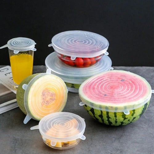 Casa Perfecta Reusable Silicone Lids Set x6 Flexi Cover 2