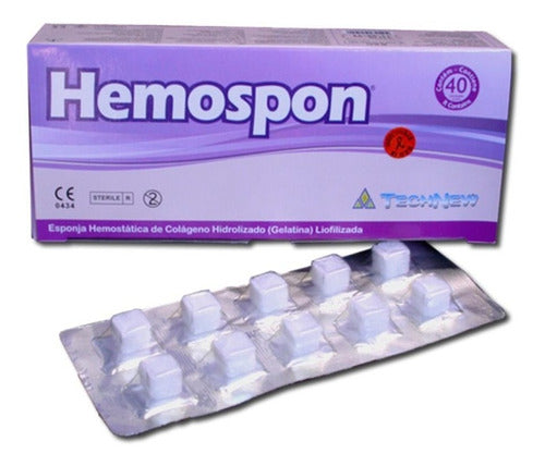 Hemospon Technew Hemostatic Collagen Sponge X40 0