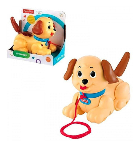 Small Fisher Price Snoopy Dog Pull Along Toy 0