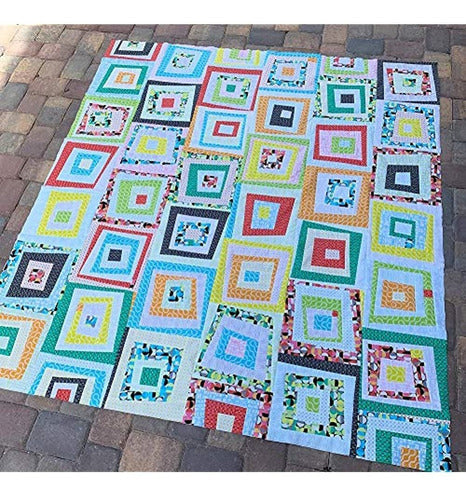 Christa Quilts Modern Log Cabin Quilt Pattern 2