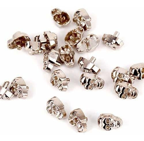 Rubyca 50 Skull Head Rapid Rivets and Studs - Silver 1