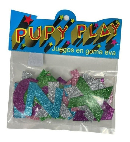 Pupy Play Large Glitter Foam Letters 0